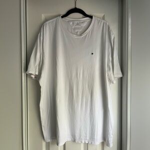 Tommy Hilfiger white short sleeve tee shirt crew neck cotton leisure sports XXL